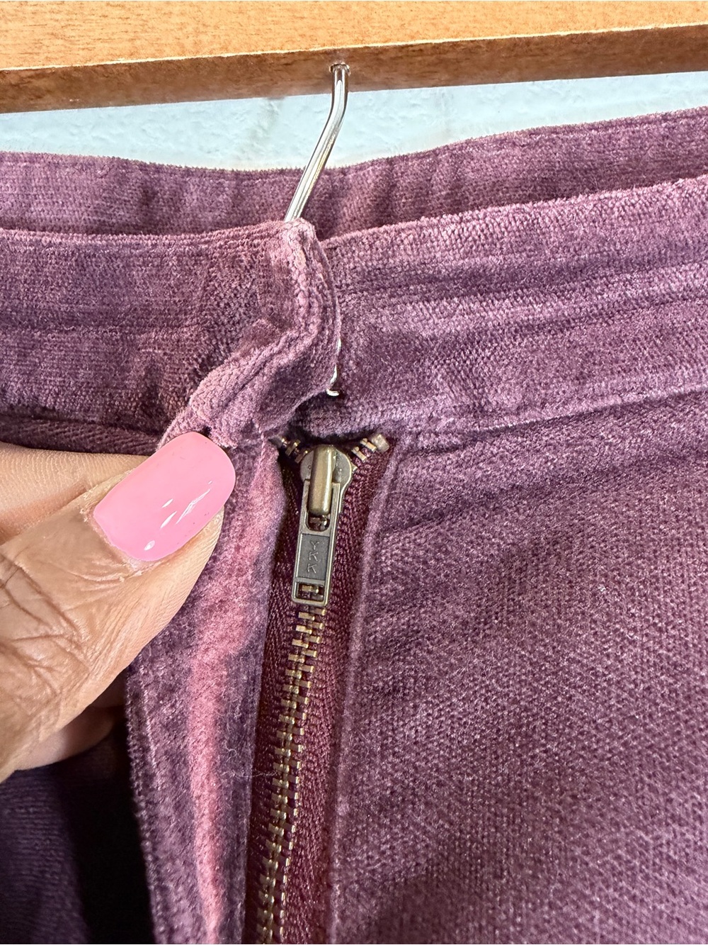Laura Ashley Purple Corduroy Pants Size US 8 Wide Leg 90s Cottage Casual Preppy - Picture 6 of 11